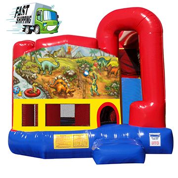 Dino Planet Combo Bounce House with Slide