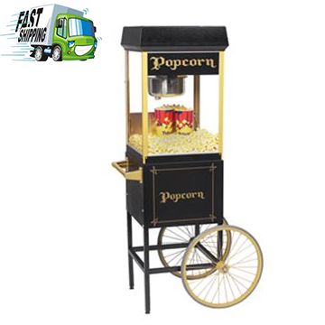 8 Oz Popcorn Machine with Cart